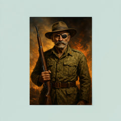 Adrian Carton de Wiart one eyed battlefield portrait poster 8