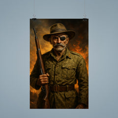 Adrian Carton de Wiart one eyed battlefield portrait poster 9