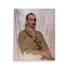 Adrian Carton de Wiart poster on a plain backdrop in size 16"x20".