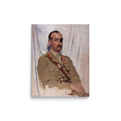 Adrian Carton de Wiart poster on a plain backdrop in size 8"x10".