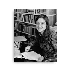 Adrienne Rich canvas print on a plain backdrop in size 16"x20".