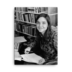 Adrienne Rich canvas print on a plain backdrop in size 18"x24".