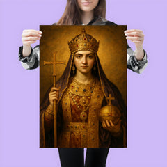 Aelia Pulcheria in imperial Christian regalia poster 3