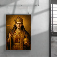 Aelia Pulcheria in imperial Christian regalia poster 4