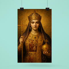 Aelia Pulcheria in imperial Christian regalia poster 6