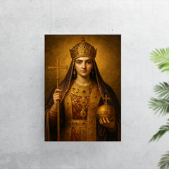 Aelia Pulcheria in imperial Christian regalia poster 7