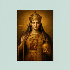 Aelia Pulcheria in imperial Christian regalia poster 8