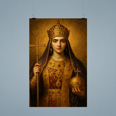 Aelia Pulcheria in imperial Christian regalia poster 9