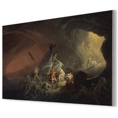 Aeneas and the Sibyl, ca 1800 metal print mockup