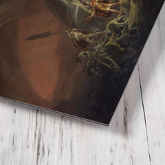 Aeneas and the Sibyl, ca 1800 metal print mockup