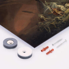 Aeneas and the Sibyl, ca 1800 metal print mockup
