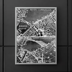 Aerial Photos of Hamburg, Germany During WWII: Camouflage Over Binnen Alster poster 5