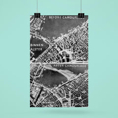 Aerial Photos of Hamburg, Germany During WWII: Camouflage Over Binnen Alster poster 6