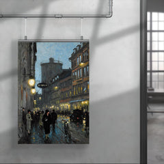 Aftenstemning (Street in the Evening) by Paul Gustave Fischer poster 4
