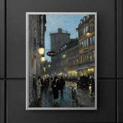 Aftenstemning (Street in the Evening) by Paul Gustave Fischer poster 5