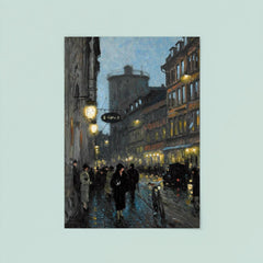 Aftenstemning (Street in the Evening) by Paul Gustave Fischer poster 8