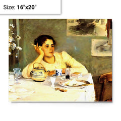 After Breakfast By Elin Kleopatra Danielson Gambogi metal print on a plain backdrop in size 16"x20".