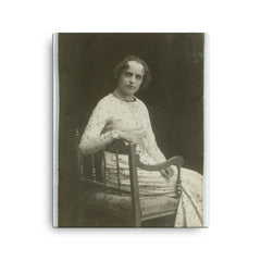 Agnes Henningsen canvas print on a plain backdrop in size 16"x20".