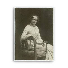 Agnes Henningsen canvas print on a plain backdrop in size 18"x24".