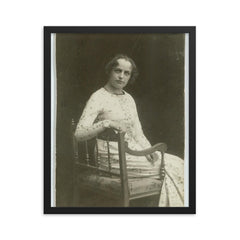 Agnes Henningsen framed print on a plain backdrop in size 16"x20".