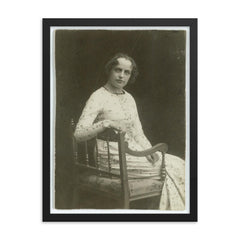 Agnes Henningsen framed print on a plain backdrop in size 18"x24".
