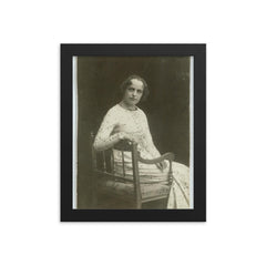 Agnes Henningsen framed print on a plain backdrop in size 8"x10".