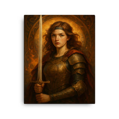 Agnes Le Louchier canvas print on a plain backdrop in size 16"x20".