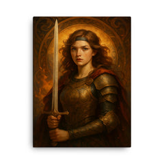 Agnes Le Louchier canvas print on a plain backdrop in size 18"x24".