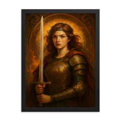 Agnes Le Louchier framed print on a plain backdrop in size 18"x24".