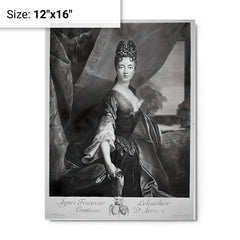Agnes Le Louchier metal print on a plain backdrop in size 12"x16".