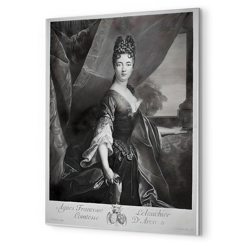 Agnes Le Louchier metal print mockup