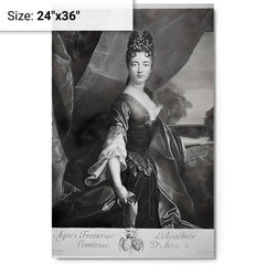 Agnes Le Louchier metal print on a plain backdrop in size 24"x36".