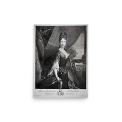 Agnes Le Louchier poster on a plain backdrop in size 12"x16".