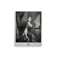 Agnes Le Louchier poster on a plain backdrop in size 8"x10".