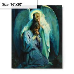 Agony In The Garden By Frans Schwartz metal print on a plain backdrop in size 16"x20".