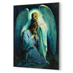 Agony In The Garden By Frans Schwartz metal print mockup