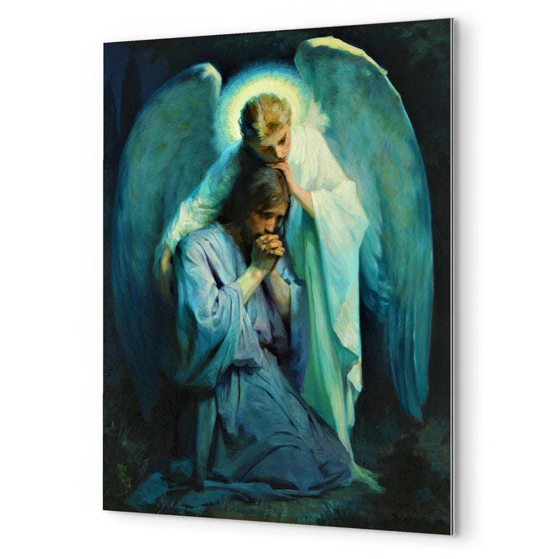 Agony In The Garden By Frans Schwartz metal print mockup