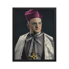 Agostino Ernesto Castrillo framed print on a plain backdrop in size 16"x20".