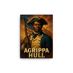 Agrippa Hull canvas print on a plain backdrop in size 12"x16".