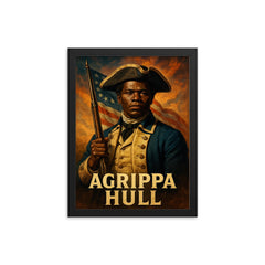 Agrippa Hull framed print on a plain backdrop in size 12"x16".