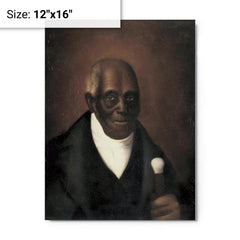 Agrippa Hull metal print on a plain backdrop in size 12"x16".