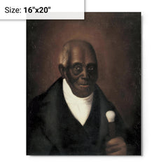 Agrippa Hull metal print on a plain backdrop in size 16"x20".