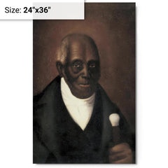 Agrippa Hull metal print on a plain backdrop in size 24"x36".