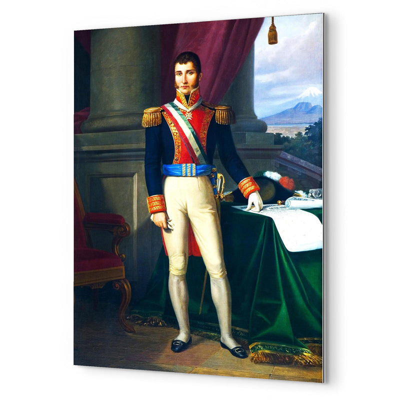 Agustin I of Mexico metal print mockup