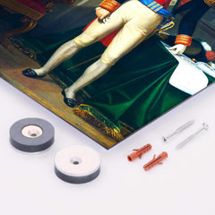 Agustin I of Mexico metal print mockup