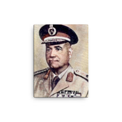 Ahmad Ismail Ali canvas print on a plain backdrop in size 12"x16".