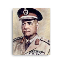 Ahmad Ismail Ali canvas print on a plain backdrop in size 16"x20".