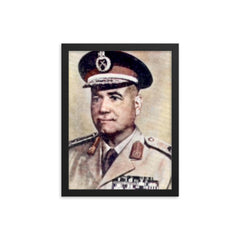 Ahmad Ismail Ali framed print on a plain backdrop in size 12"x16".