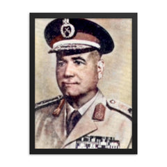 Ahmad Ismail Ali framed print on a plain backdrop in size 18"x24".