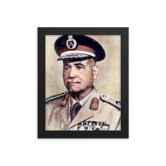 Ahmad Ismail Ali framed print on a plain backdrop in size 8"x10".